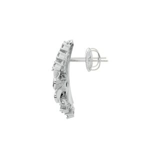 Leah Round Diamond Stud Earrings